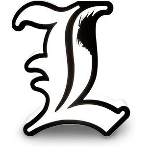 Death Note -  "L" USB LED Lamp – 10" Light, Battery/U Black